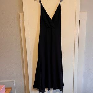 ASOS navy blue spaghetti strap dress